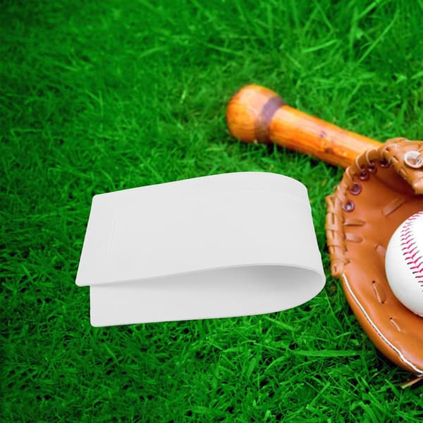 Baseball Hjemmeplate Matte og Pitcher Markørsett, Hvit Rektangulær Softball Base