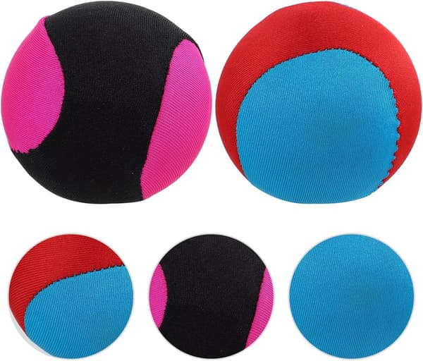 2 st 6 cm diameter interaktiva studsbollar, rosa svarta och rosa blå vattenstudsbollar