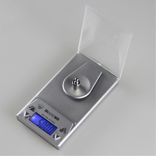 10g 0,001g LCD Digital Smyckesskala Lab Guld Ört