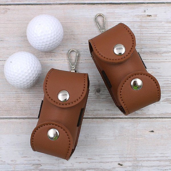 Golfballveske Nøkkelveske Oppbevaringsveske Sportsbag Golf midjepose Oppbevaringsveske (1 stk, brun)