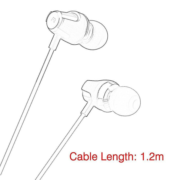 Super Bass -kuulokkeet, 3.5 mm johtoohjauksella, stereo