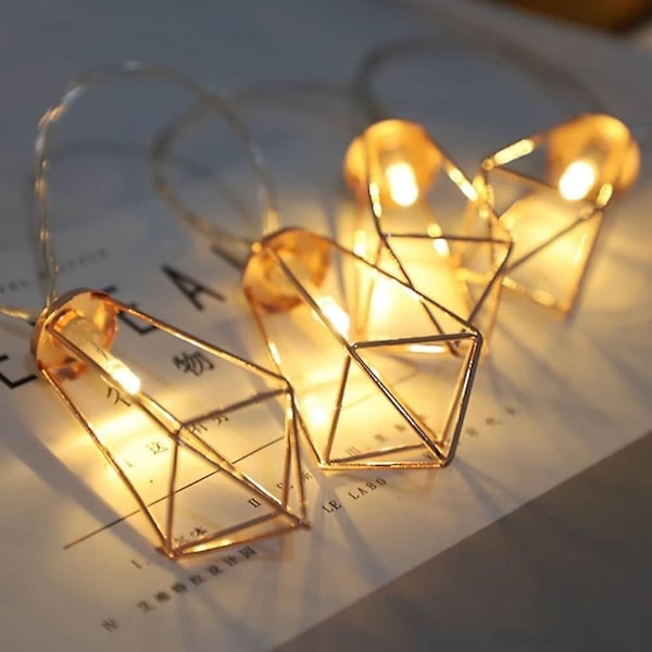 Ramadan Eid-lampor 2m 10 LED-lampor Varmvit Dekorativa