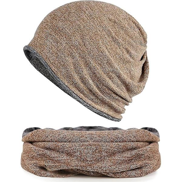 Hatt for menn og kvinner i bomull, avslappet beanie, myk og lett løpehatt, kort hatt for voksne, kjemisk hatt, avslappet hatt Brown * brown