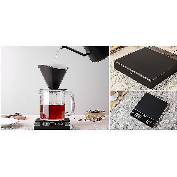 Kaffeskala Bluetooth Smart Digital Hell Kaffetidsmåler
