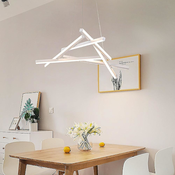 Led 32w Sputnik Lysekrone Dia56cm Aluminiumramme Sort