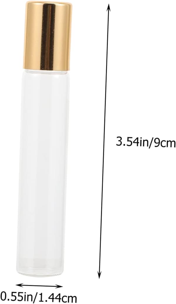 20 st eterisk oljeflaska Parfymflaska för resor Multifunktionell oljedispenser i glas