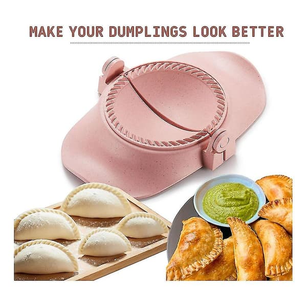 Dumplingtillverkare, Dumplingdegpressformset med ringkniv och fyllningssked