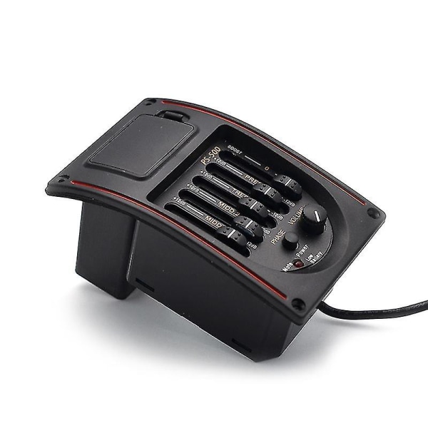 Ps 500 5-bånds Equalizer Digital Guitar Forforstærker Piezo Tuner Pickup Udskiftning
