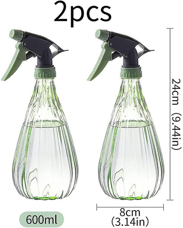 600 ml Suihkepullo. 2 kpl Tyhjiä Suihkepulloja Puutarhan Suihkepullo Kestävä Vesi