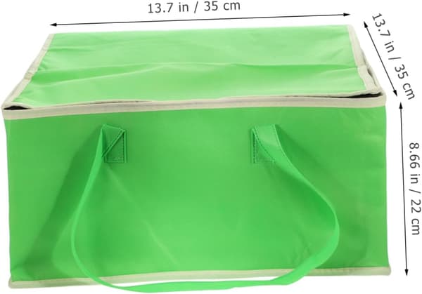 2 stk. isolert matpose for baking, varmebevarende pose, kompakt isolert tote, lunsjboksfunksjon