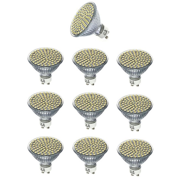 10 stk. GU10 LED Pære 4W Spotlight Sporlys 400lm
