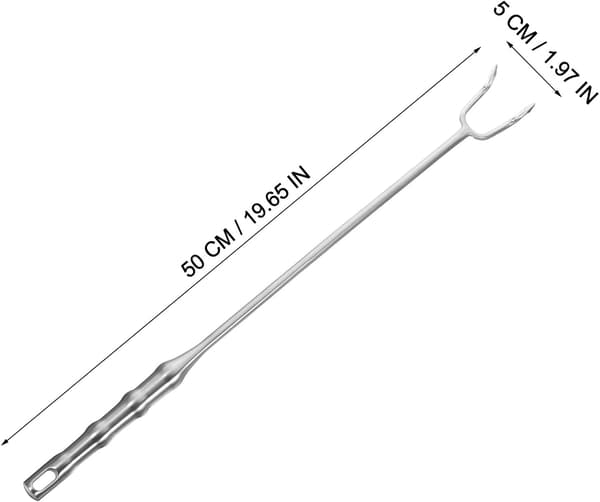 Kød Flipper Krog 304 Rustfrit Stål Mad Flipper Grill Kød Krog