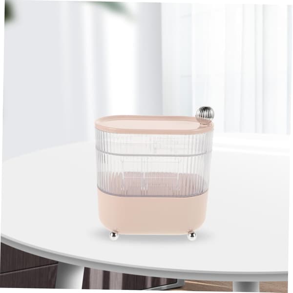 Makeup Organizer Etui Roterende Kosmetik Opbevaringsboks Rum Robust Plast Skrivebords Hår Tilbehør Organizer