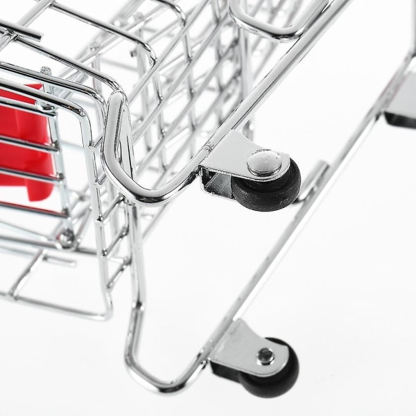 Söt Rostfritt stål Mini Supermarket Handcart Cart
