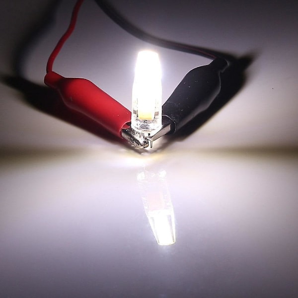 10 stk 1,5W LED COB Bi-pin Lyspære 300lm G4 Varmt Hvit