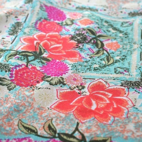 Dame sommerbluse Blomsterskjorte Kimono Cardigan Casual