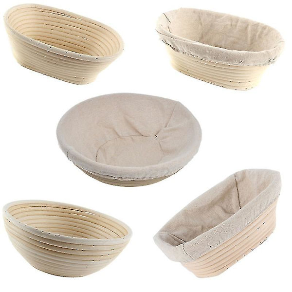 Oval Brødformning Kurv i Rattan