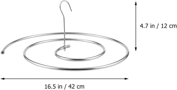 2 stk. tørrestativ 40±3cm rustfrit stål spiral letvægts multifunktionel