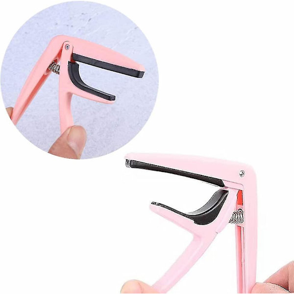Ukulele Capo Universal Ukulele Klips Holdbar Ukulele Stigningsklips Stærk Guitar Capo