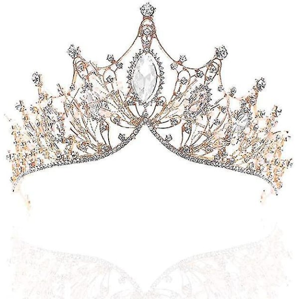 Bridal Crystal Tiara häät tekojalokivi kruununprinsessa morsiamen