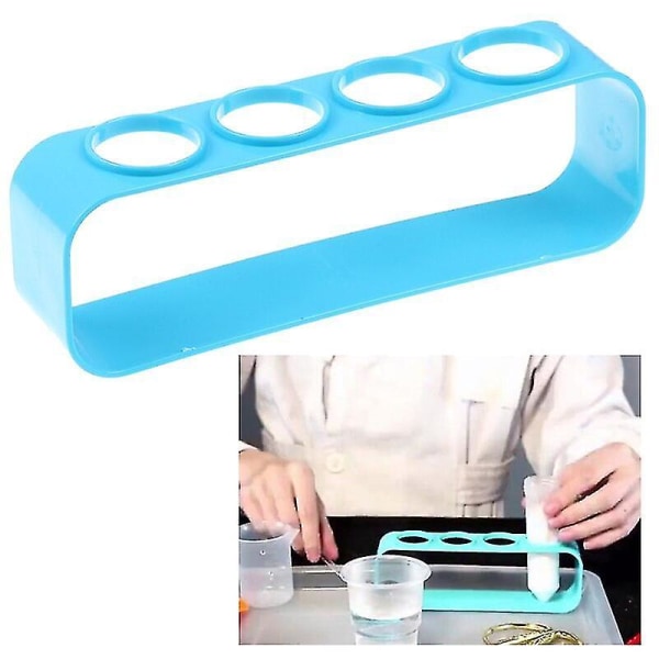 1 st Testtubesställ i Plast med 4 Hål, Hållare för Byrett