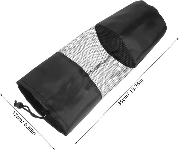 3st Yogamatta Dragskoväskor Mesh Förvaringspåse Sport Gym Organizer Svart Bärbar