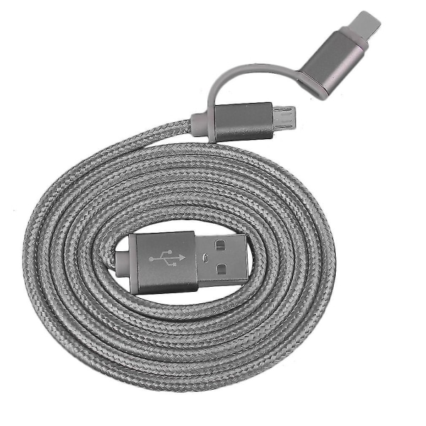 2-i-1 Lång Micro USB-kabel för iPhone-laddning