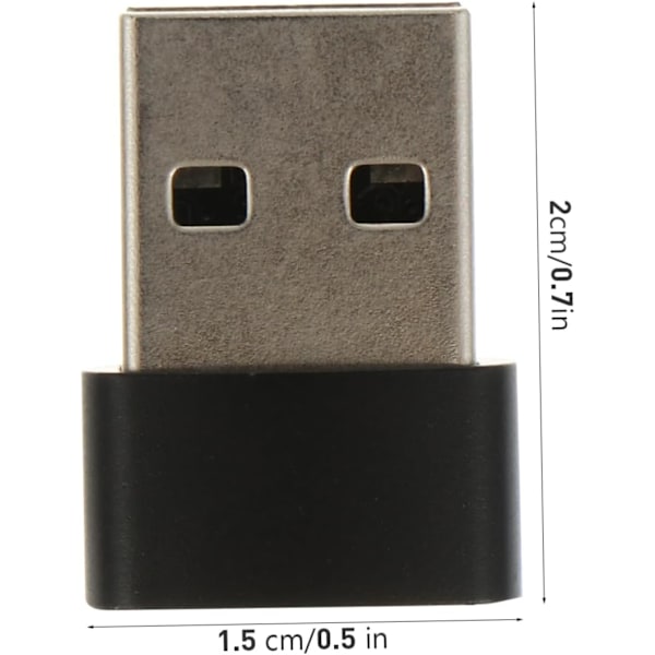 USB C Hun Adapter Han Adapter Sæt 2 stk Type C til USB 2.0 Kompakt Design