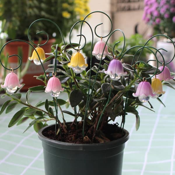 9 st blomsterpinnar för trädgårdsdekoration Blomsterträdgårdspinnar iögonfallande utomhusdekor