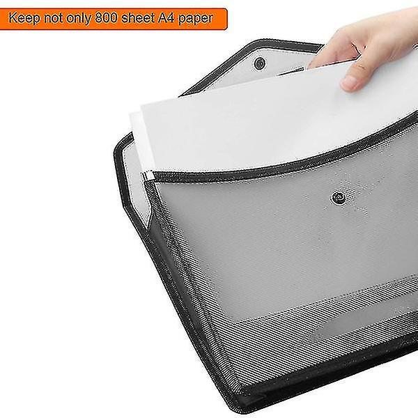 A4 Pp Vandtæt Transparent Dokument Opbevaring Organizer Pouch