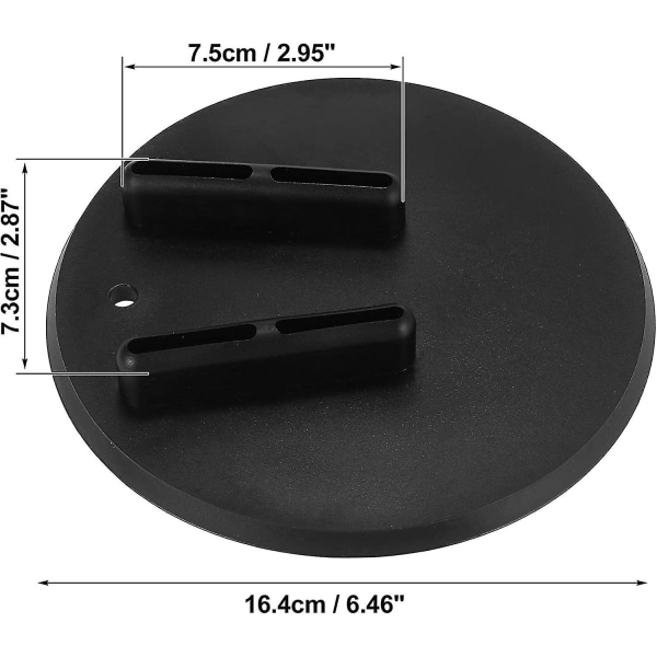 Motorcykel Sidostödsförlängningsplatta Svart 2-pack