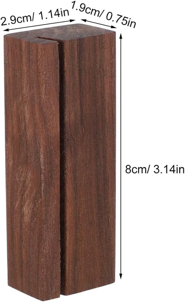 2st Träpusselbox Lockhållare Stativ 2mm Spår 8cm X 3cm Träbas Pusseltillbehör