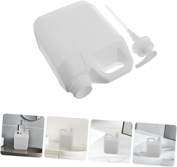 3 stk. påfyllbar plastpumpeflaskedispenser for oppbevaring av væskebeholder