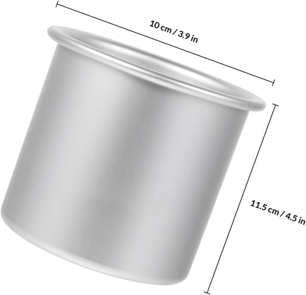 Bakeform Kakeform 7,5 tommer Aluminiumslegering Glatt Demoulding Rask Varmeledning Sølv