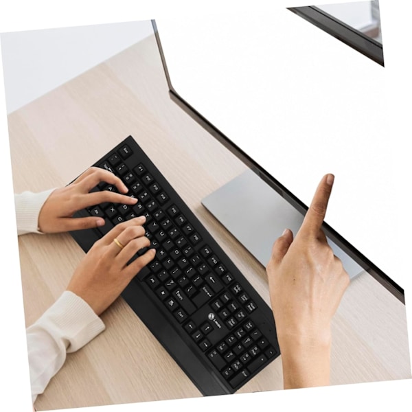 Pelihiiri ja -näppäimistösetti USB-johdolla, vedenkestävä näppäimistö, ergonominen muotoilu, suuri rannetuki
