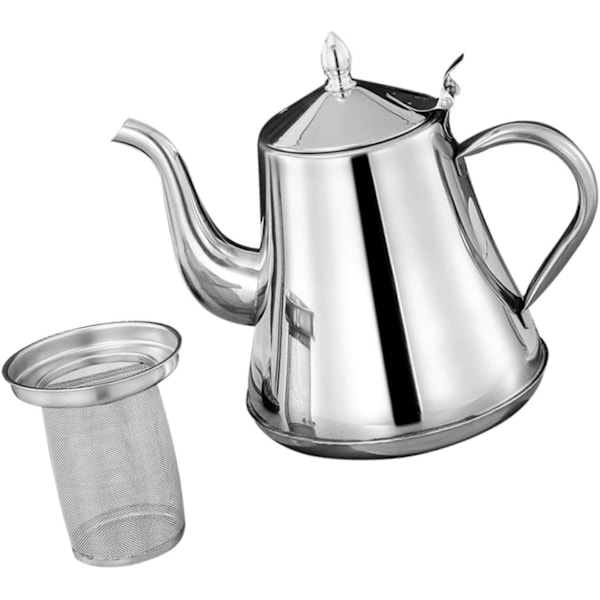 Rustfrit stål tekande med si, kedel til te, kaffe, ml kedel til kontoret