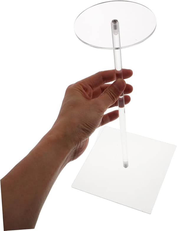 Akryl Hat Display Stand Rund Baseball Cap Organizer Pladsbesparende Bordholder til Skab Soveværelse Kommode