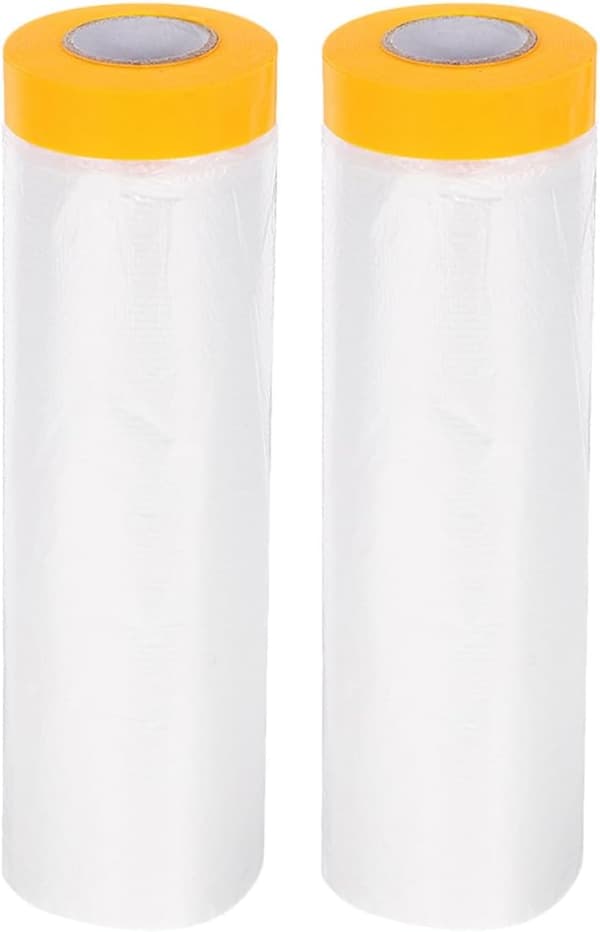 2 ruller vindusisolasjonsfilmsett for vinter, PE-materiale med selvklebende tape