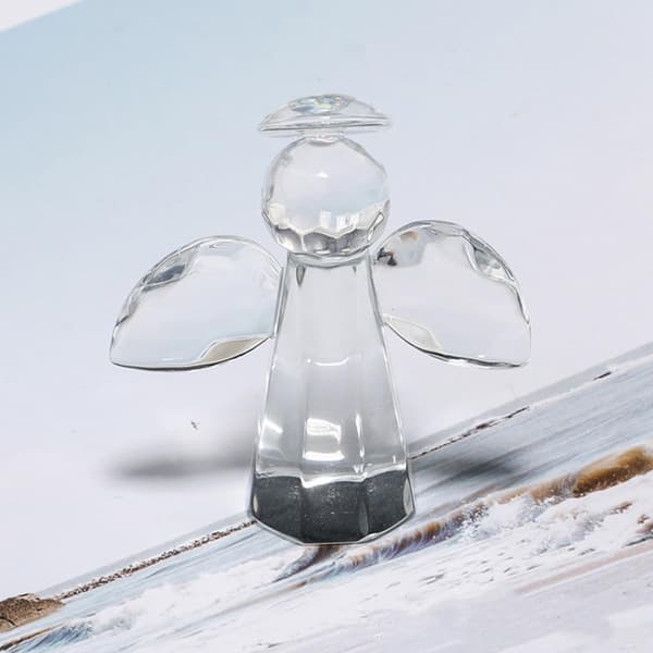 Englepynt Glass Englepynt Kreativt formet glassborddekorasjon Multifunksjonell