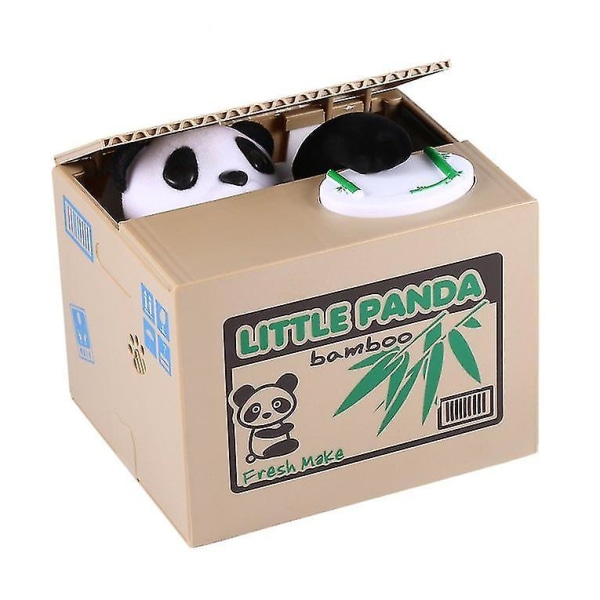 Sød Automatisk Panda Pengeboks til Børn - Spar Penge