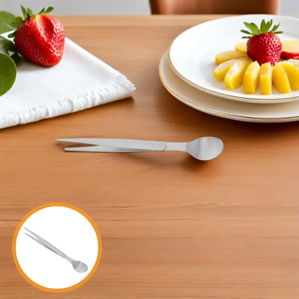 Mini smaksprøveskje spisepinner rustfritt stål 20,5 cm rustfri solide kjøkkenredskaper
