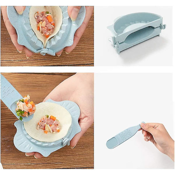 Plast Wonton Bestick Set 13 X 8 Cm Hemma Dumpling Press Plånbok 2 Stycken