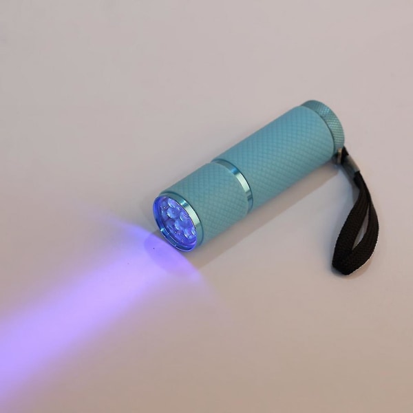 UV Gel Lampe Negle Tørreapparat 9 LED Lommelygte Detektor