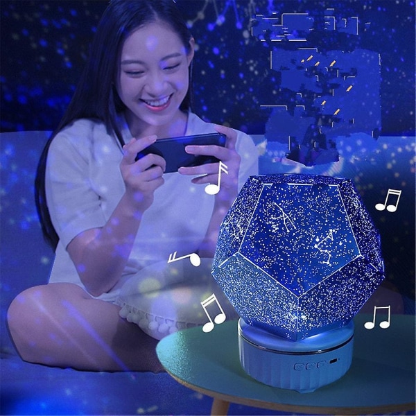 Stjärnhimmelsprojektor Stjärnhimmel Ljus Bluetooth Barnpresent