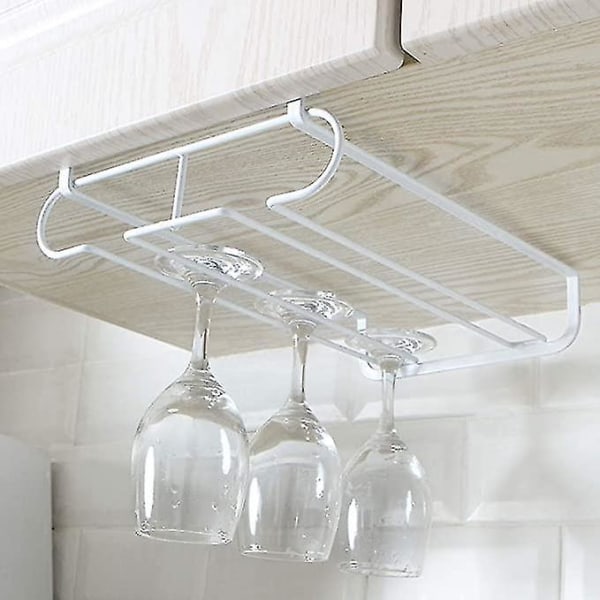 2 Pak Under Shelf Stemware Vinglas Holder Opbevaring