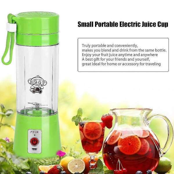 380ml USB Elektrisk Fruktjuicer Smoothie Maker Blender