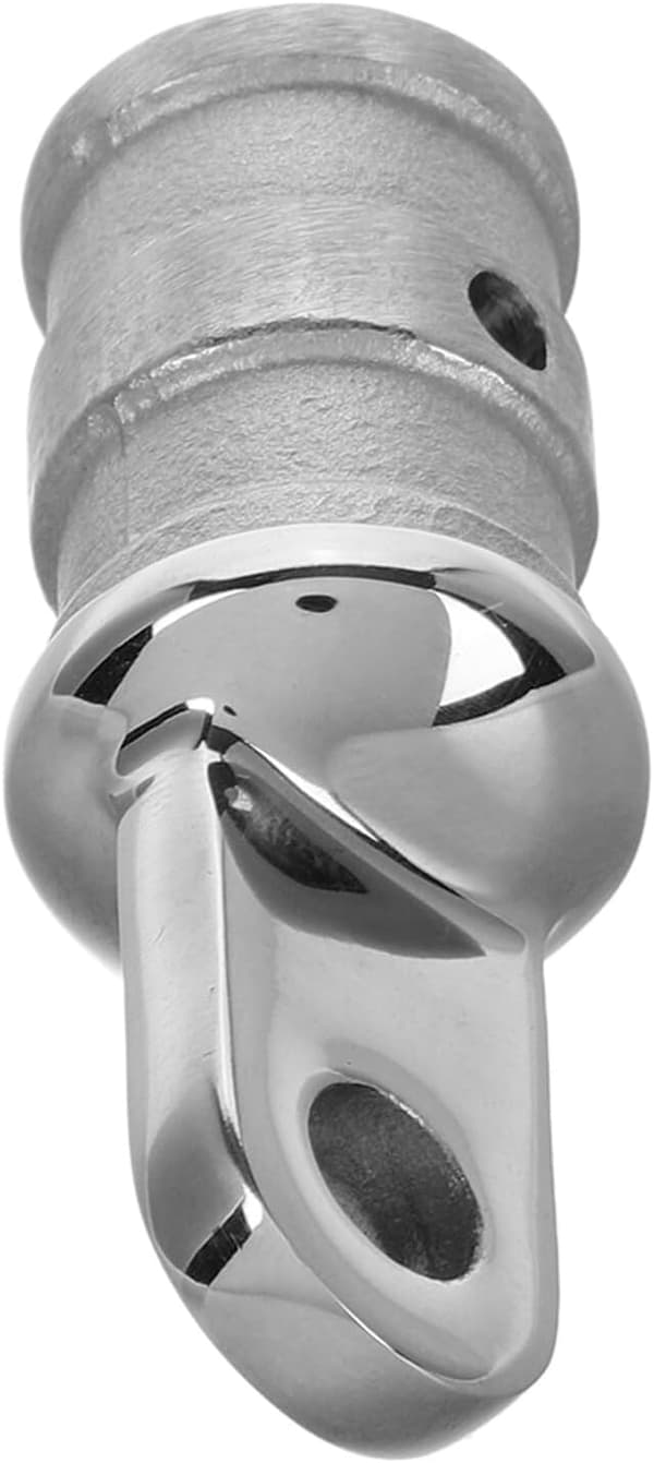316 Rostfritt Stål Förlängd Rörplugg 25Mm Marin Bimini Topplock Extern Ögonände Båtbeslag