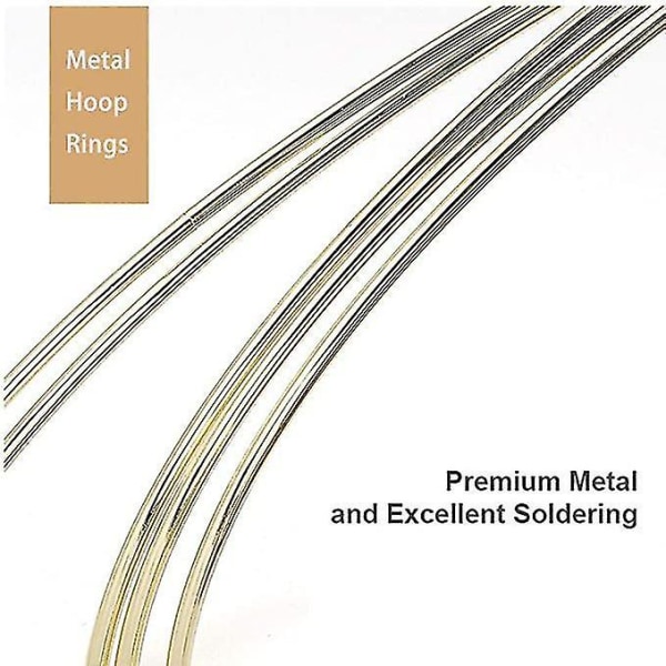 Seppele Macrame Gold Hoop Hoop Tee itse käsityöprojekti Metallirenkaiden sisustus