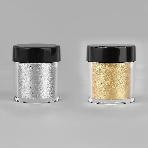 1 Ask 10g Spegelglitterpulver Nagelsmycke Krom Manikyr