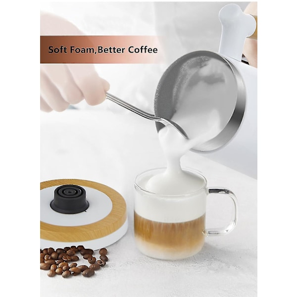 Automatisk varm og kold mælkeskummer opvarmer Latte Skum Cappuccino